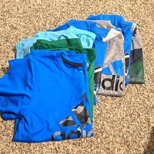 Adidas Youth Shirts, Size 6, Set of 7